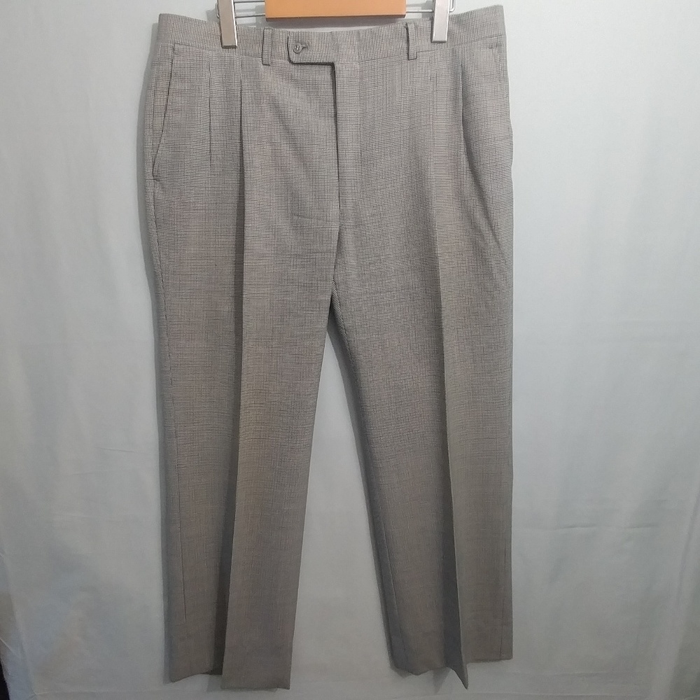 Vintage Holt Renfrew Mens Wool Houndstooth Pants